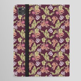Blooming Beets Brown iPad Folio Case