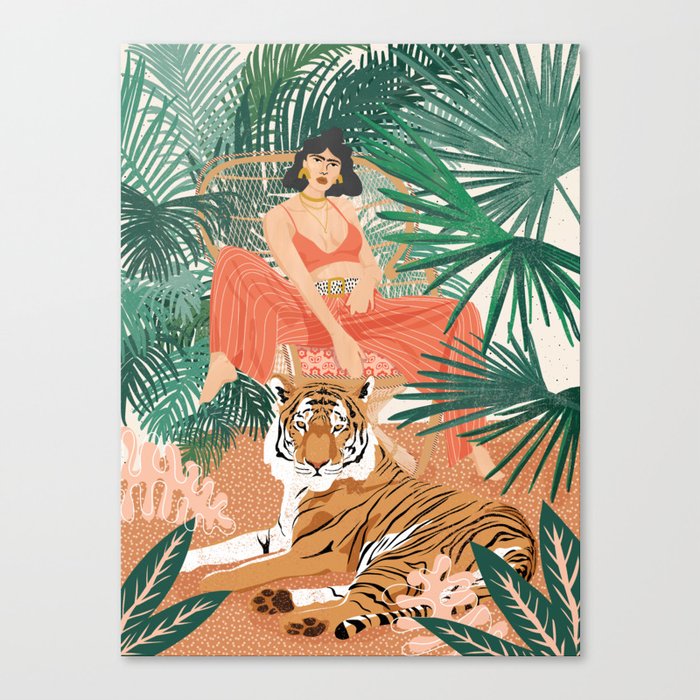 Tiger Leader Canvas Print
