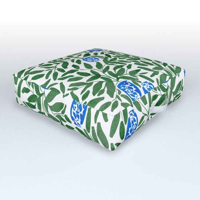 Chinoiserie Garden Outdoor Floor Cushion