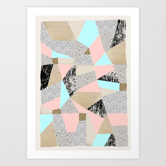 Geo Lights Art Print