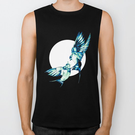 Birds Biker Tank