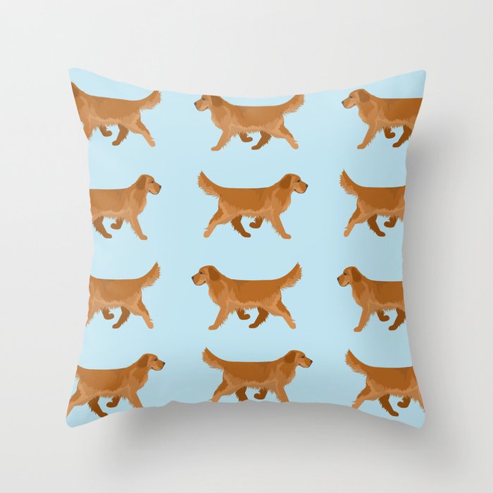 golden retriever throw pillow