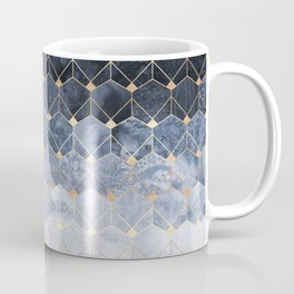 Blue Hexagons And Diamonds Mug