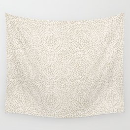 Watercolor abstract dotted circles neutral beige Wall Tapestry