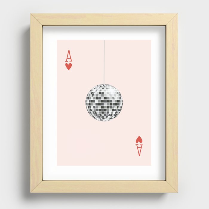 Ace of Disco Balls Recessed Framed Print