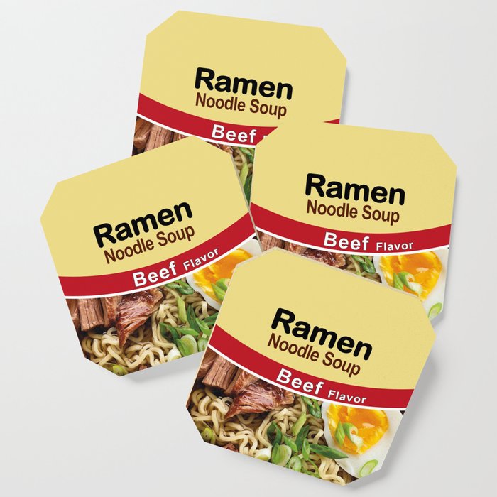 Ramen Noodle Soup - Beef Flavor Coaster