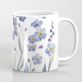 Blue Forget Me Not Blooms Coffee Mug