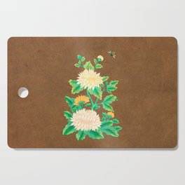 Minhwa: Chrysanthemum and Bumblebee B Type Cutting Board