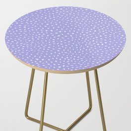 Lilac Polka Dots Side Table