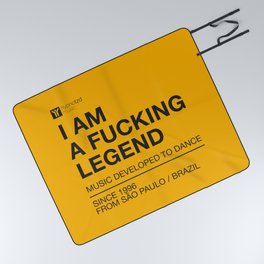 I am a Fucking Legend. Funny gifts. Picnic Blanket