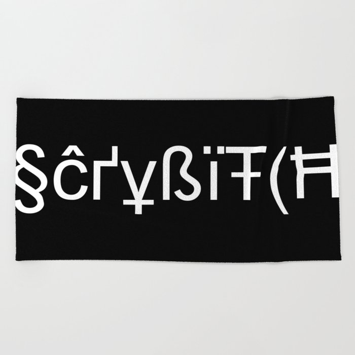 ScryBitch Beach Towel