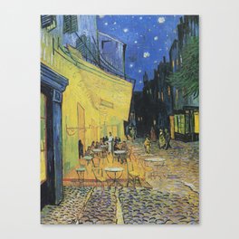 Impressionist Painting Café Terrace at Night (1888) By Vincent Van Gogh Canvas Print