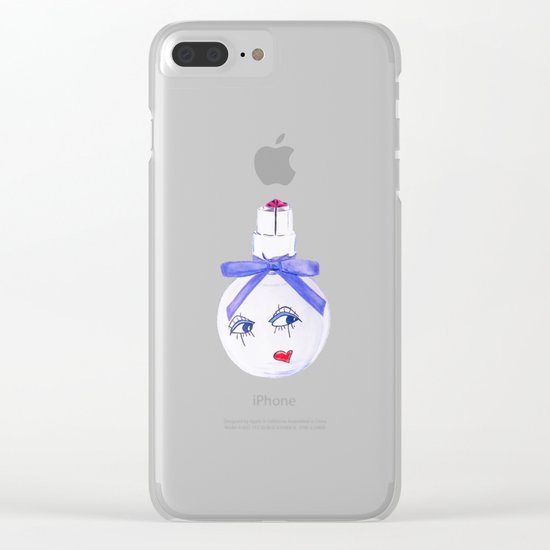 Pretty Face Parfum Clear iPhone Case