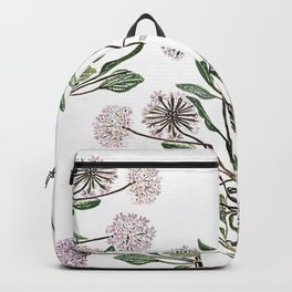 Verbena flowers Backpack | Floral, Gardener, Outdoor, Wildflower, Nature, Garden, Plants, Botanical, Painting, Botanic 