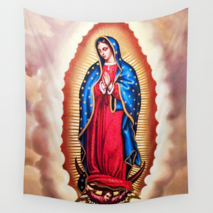 Virgen de guadalupe tapestry deals