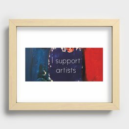 I Support Artists Mug and Cutting Board Recessed Framed Print