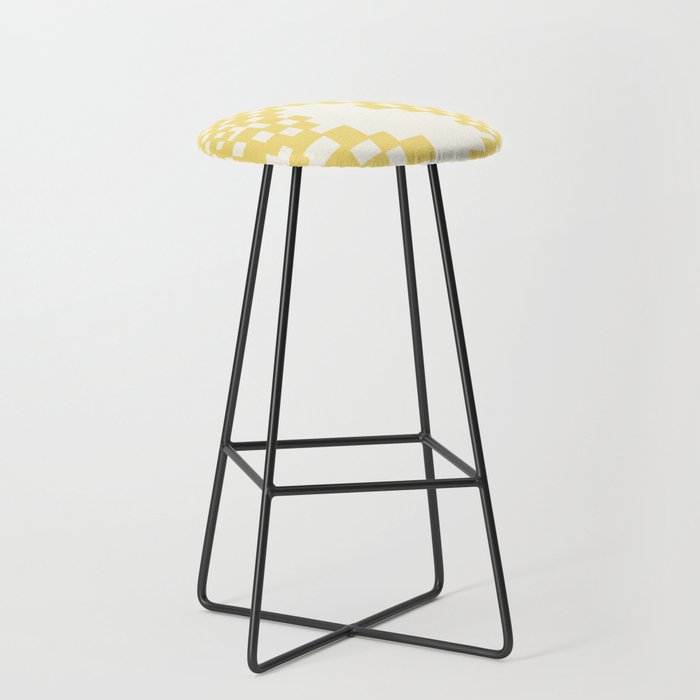Psychedelic Checkers Bar Stool