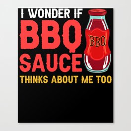 BBQ Sauce Barbeque Recipes Korean Barbecue Keto Canvas Print