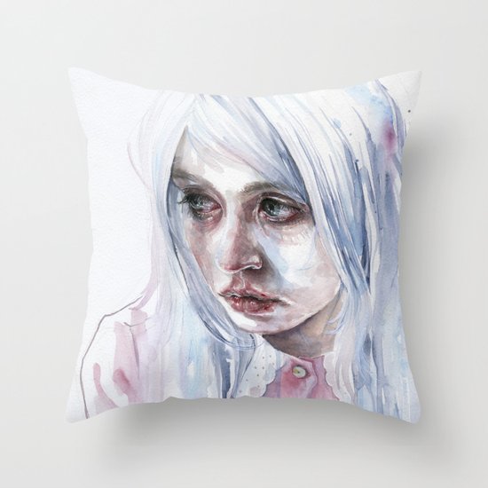 creepychan on moleskine Throw Pillow