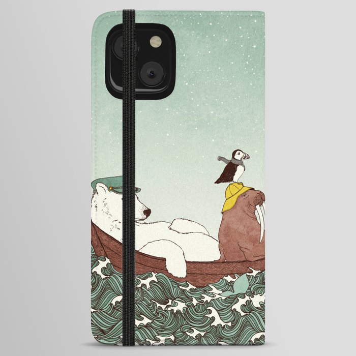 Arctic Adventure Crew by Frida Clements iPhone Wallet Case
