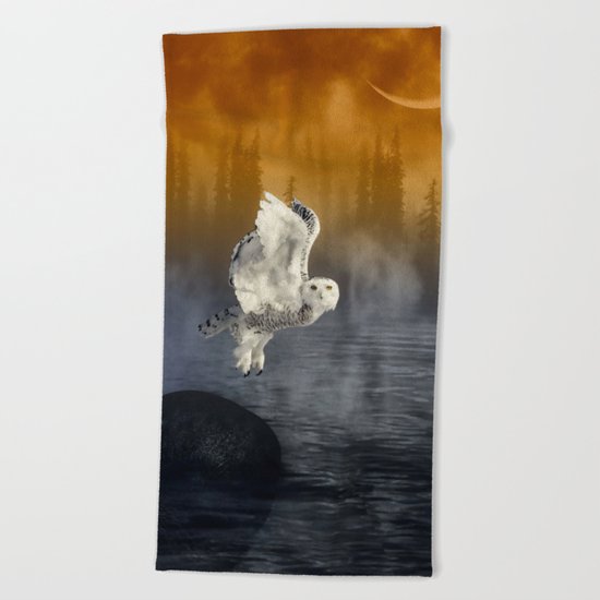 Her passage through time Beach Towel