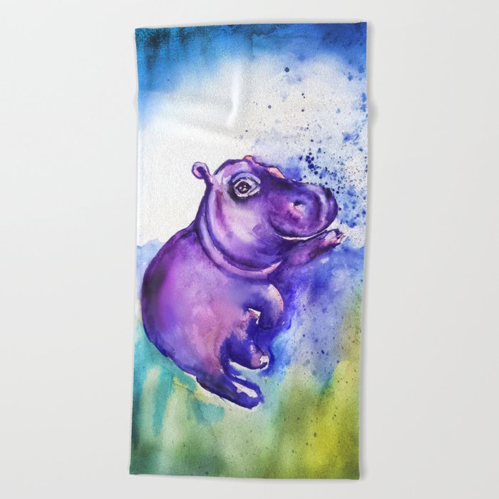 Fiona the Hippo - Splashing around Beach Towel