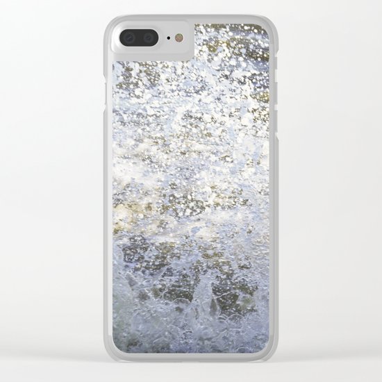 Sea wave splash Clear iPhone Case