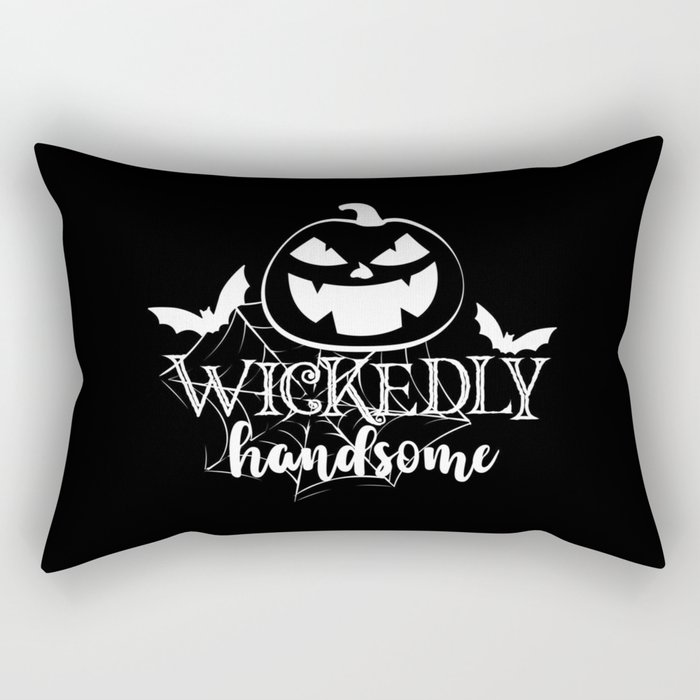 Wickedly Handsome Cool Halloween Rectangular Pillow