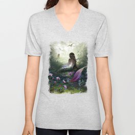 Little mermaid V Neck T Shirt