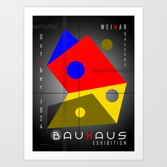 Bauhaus Exhibition Poster VIII v.2 Art Print