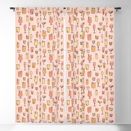 Cheers! | Cocktail Pattern | Rosé |  Blackout Curtain