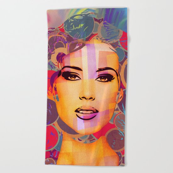 Mimicry, face Beach Towel