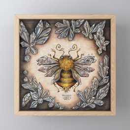 Crystal bumblebee Framed Mini Art Print