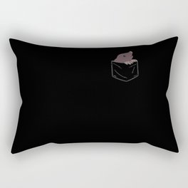 Mole In Pocket Cute Mole In Breast Pocket Rectangular Pillow