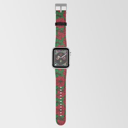 Poinsettia, Christmas pattern Apple Watch Band
