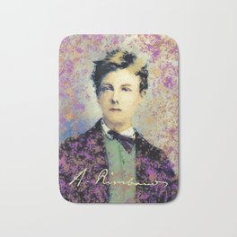 Arthur Rimbaud 1. Bath Mat | Frenchpoet, Poet, Portrait, Famous, Graphicdesign, French, Arthurrimbaud 