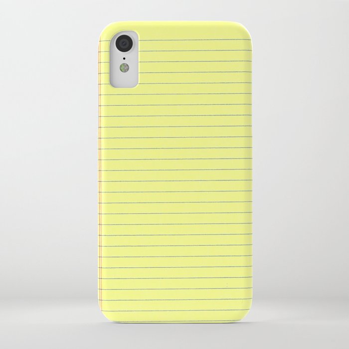 Yellow Legal Pad iPhone Case