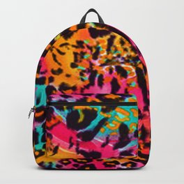 Leopard Animal Print in Rainbow Colour Backpack
