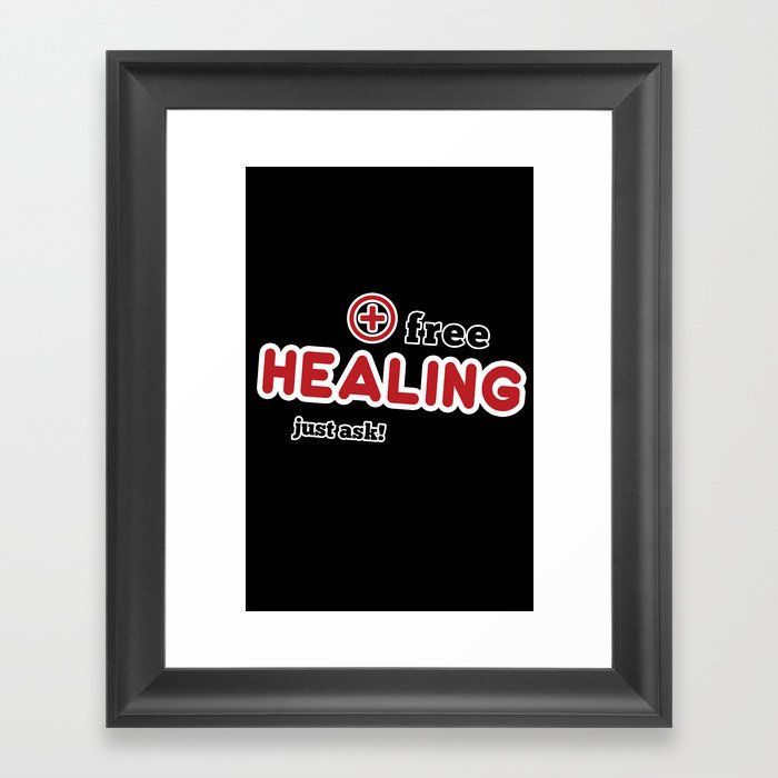 Free Healing Framed Art Print