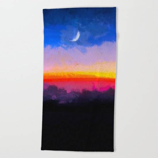 Sunrise - Leaving the Moon Beach Towel