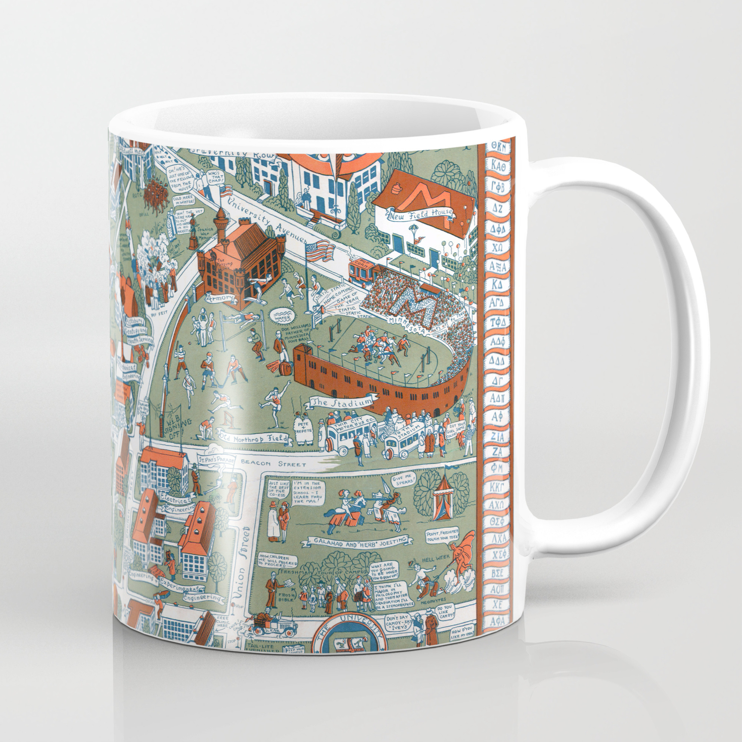 Minneapolis University Map Minnesota Dorm Decor Coffee Mug By Frenchfineart Society6