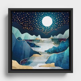 Moon Glow Framed Canvas