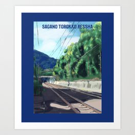 Japanese Railway  Art Art Print | Travel, Beautifulpainting, Scene, Tokyo, Graphicdesign, Manga, Anime 