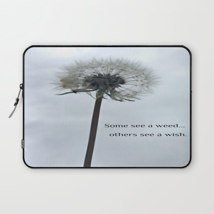 Some See A Wish Dandelion Laptop Sleeve