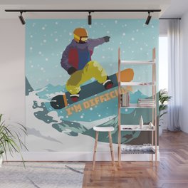 I'm Difficult - Skier Passion Wall Mural