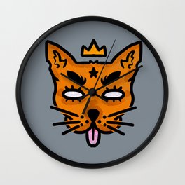 King of Foxes Wall Clock