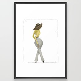 Curvy Girl Madrid Framed Art Print