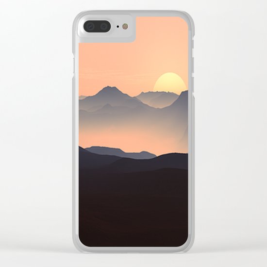 Mountains Clear iPhone Case