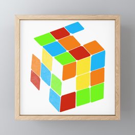 Rubiks Cube  Framed Mini Art Print