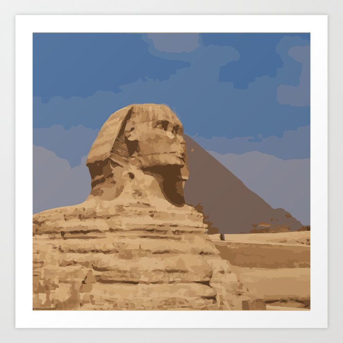 egyptian sphinx Art Print
